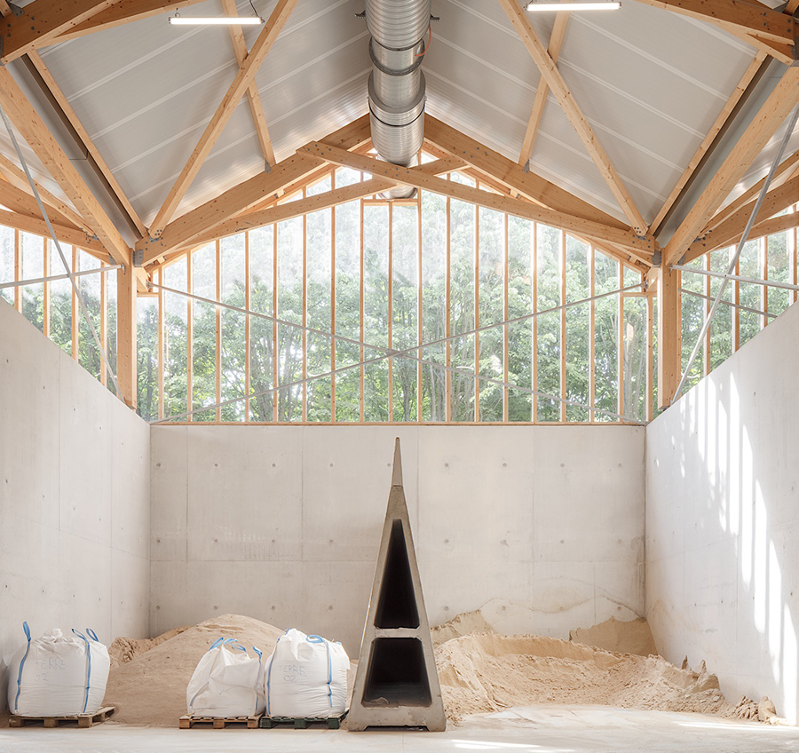 Intérieur fabrique cycle terre